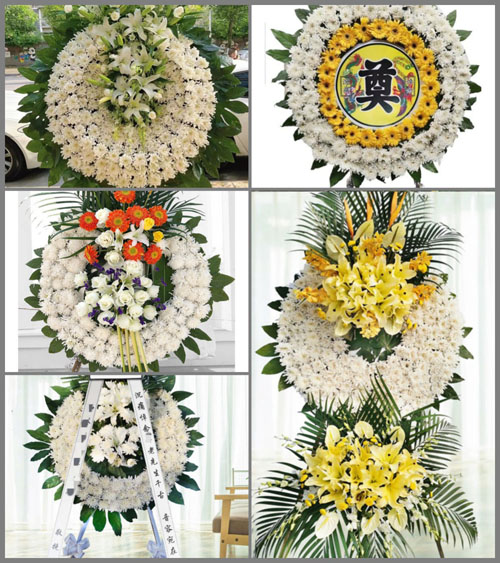 江苏泰州泰兴市根思乡新港村花圈速递